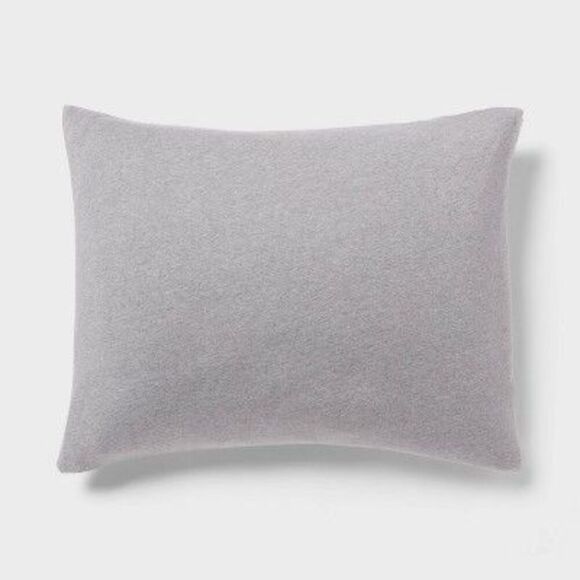 Threshold - Full/Queen Modern Jersey Duvet and Sham Set Gray H Gray - Picture 3 of 4